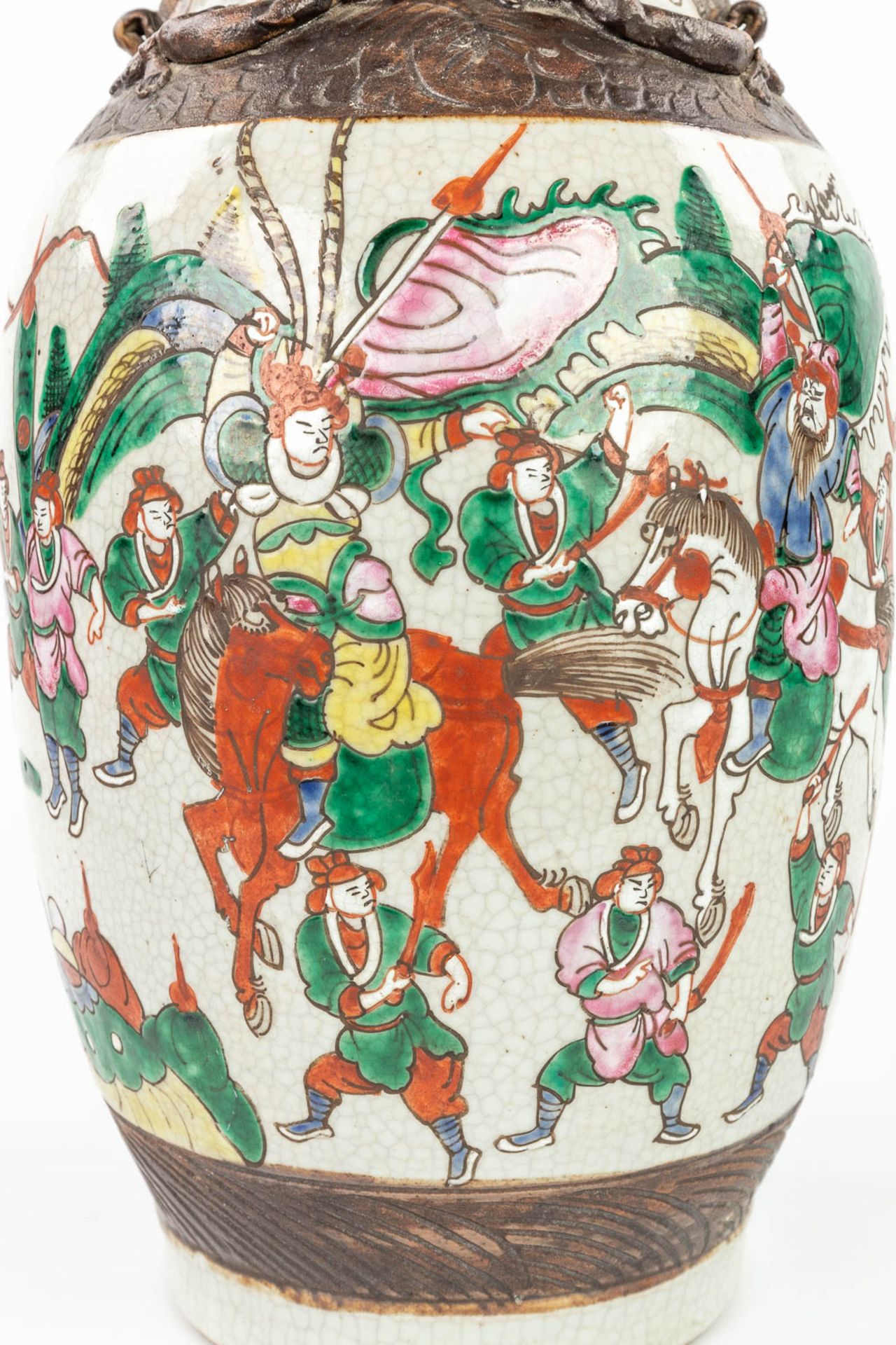 A Chinese and Japanese vase, Nanking and Imari. (H:44cm) - Image 10 of 14