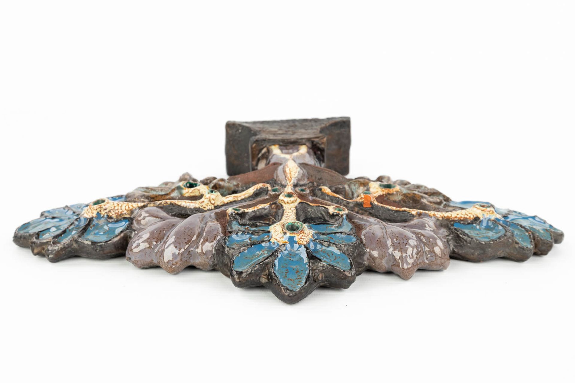 Elisabeth VANDEWEGHE (XX-XXI) 'Levensboom' made of glazed ceramics for Perignem. (H:26cm) - Image 6 of 12