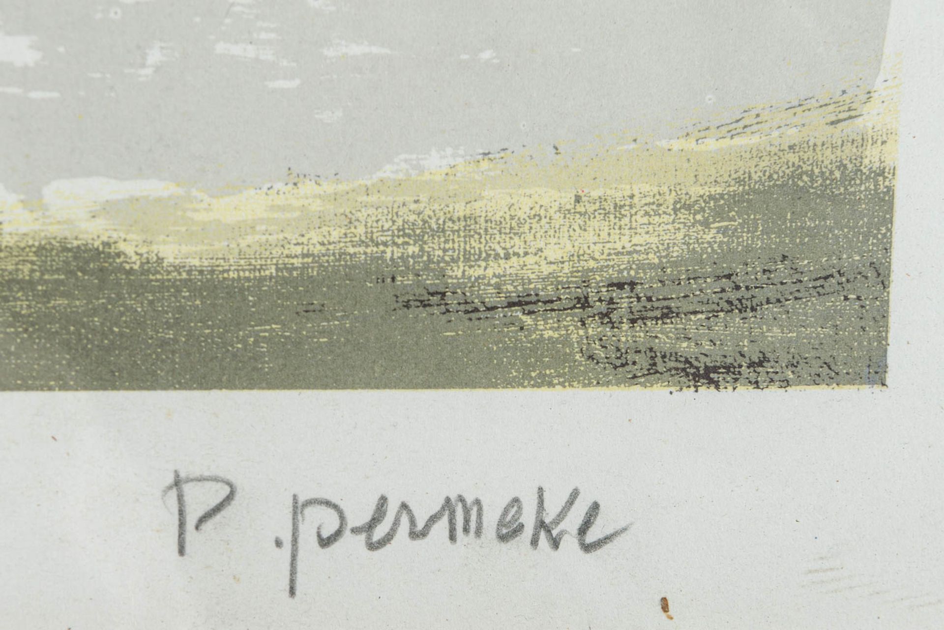 Paul PERMEKE (1918-1990) 'Landschap' a lithograph, 23/150. (52 x 42 cm) - Image 2 of 6
