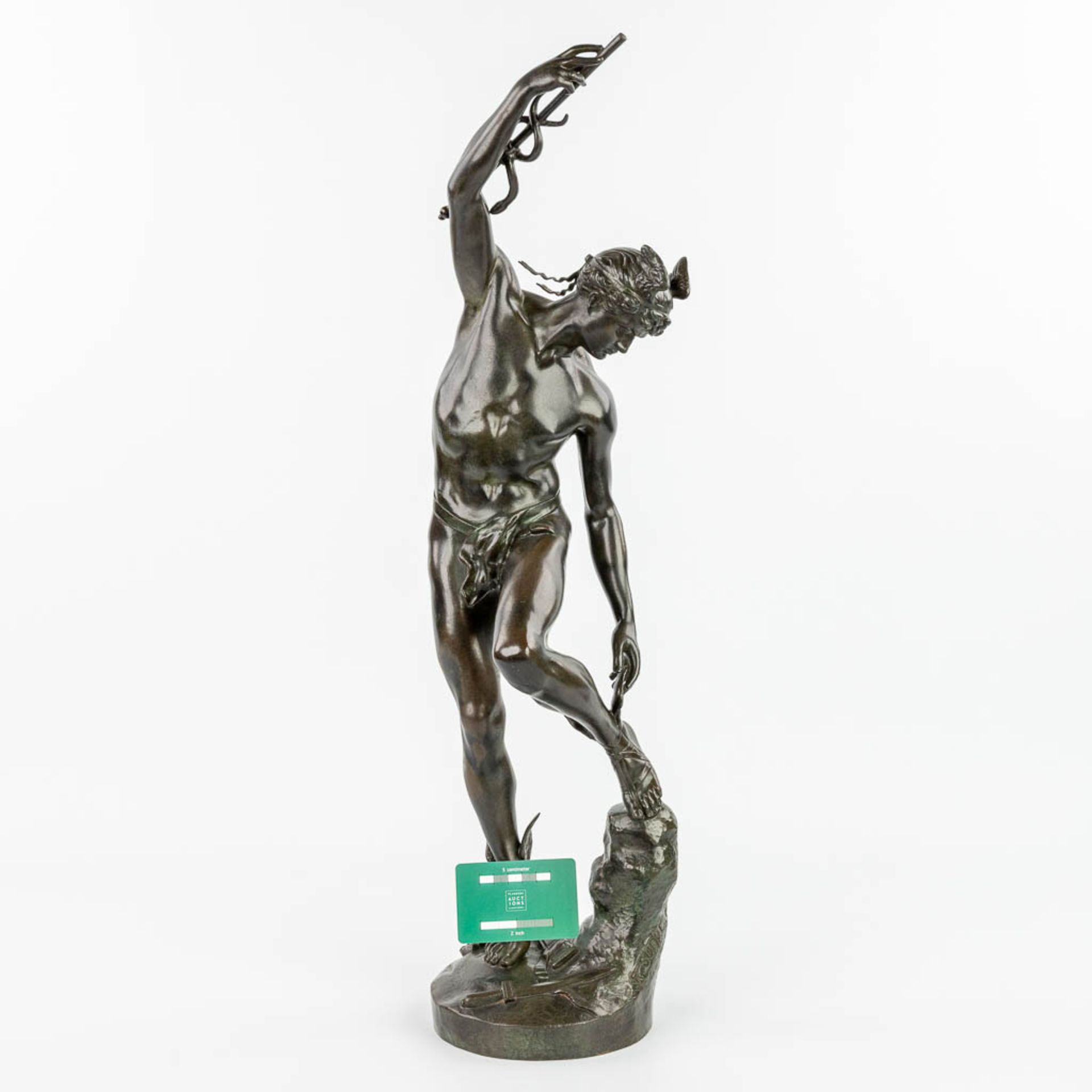 Raymond SUDRE (1870-1962) 'Depart de Mercure' a bronze statue of Mercury / Hermes. (H:66cm) - Image 3 of 13