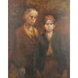 Marthe DE SPIEGELEIR (1897-1991) 'No Title' a painting, oil on canvas. 1972. (80 x 100 cm)
