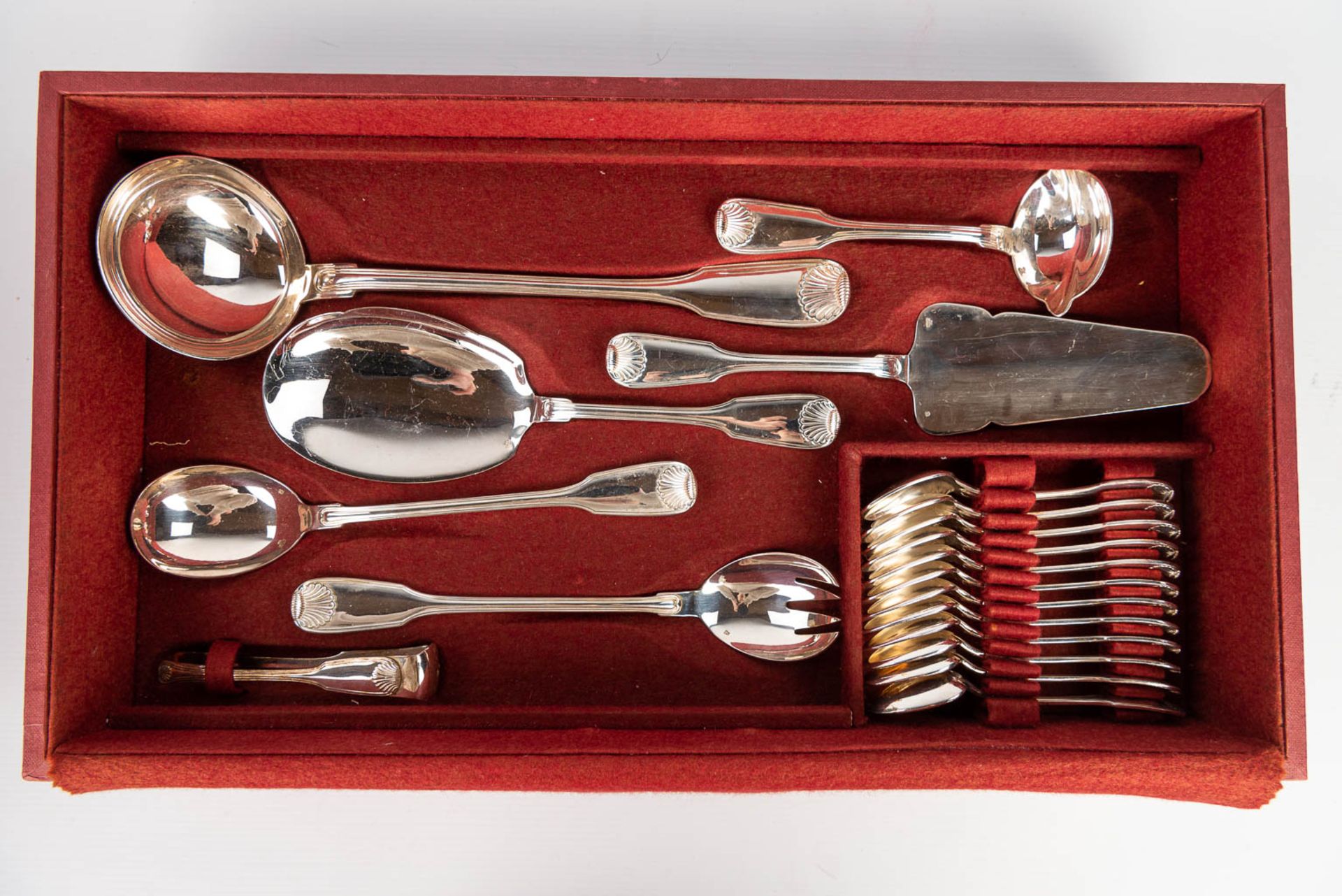 A silver-plated cutlery set consisting of 103 pieces and marked Vanstahl. (H:17cm) - Image 11 of 11