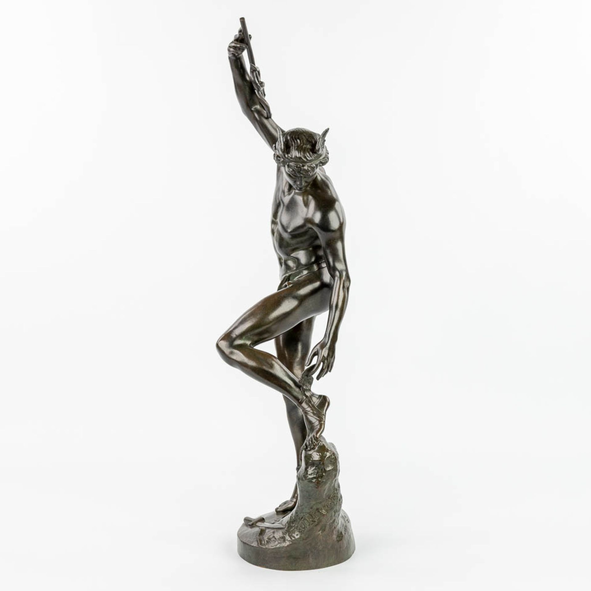Raymond SUDRE (1870-1962) 'Depart de Mercure' a bronze statue of Mercury / Hermes. (H:66cm) - Image 2 of 13