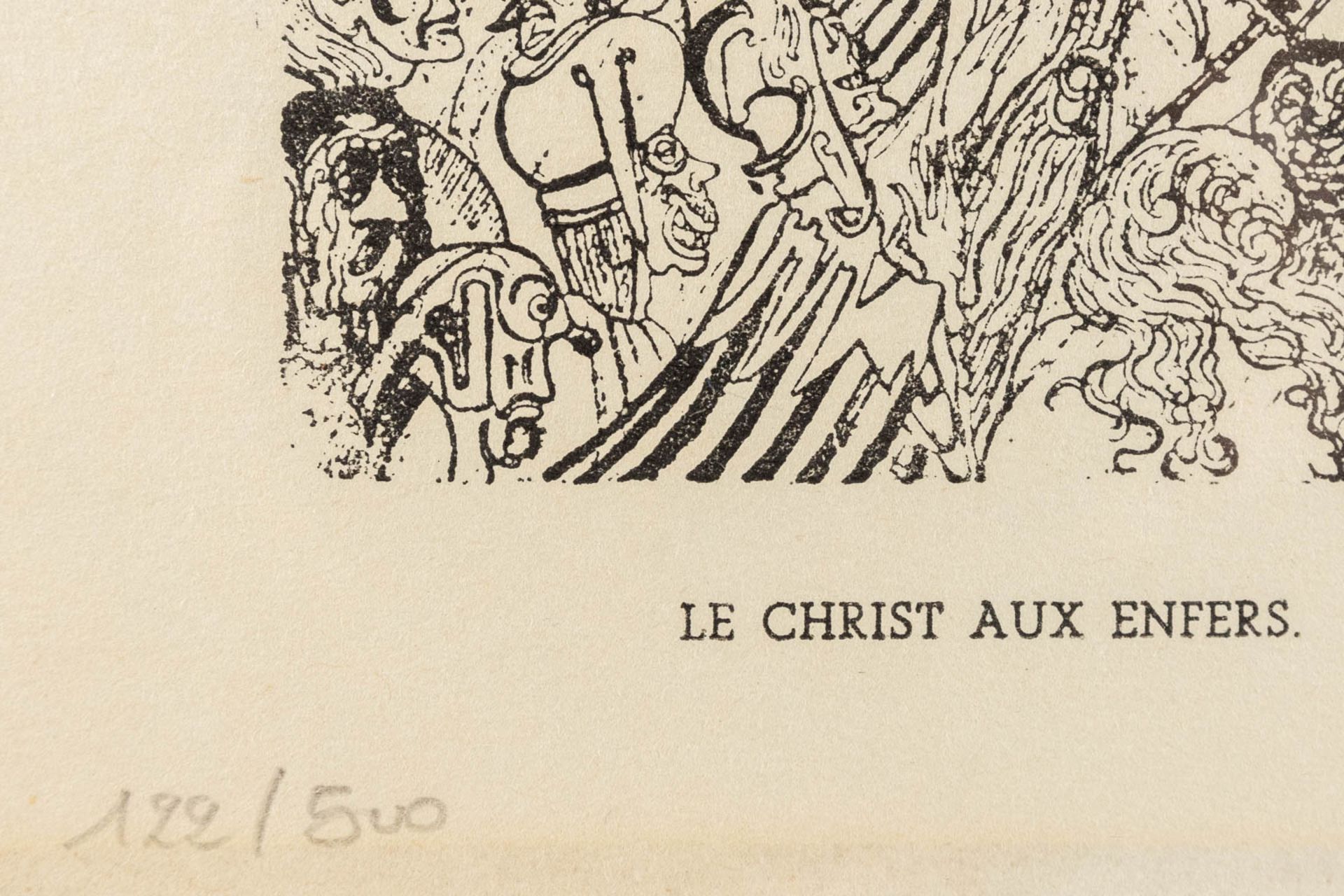 After James ENSOR (1860-1949) 'Le Christ Aux Enfers' a lithograph, 122/500. (23 x 18 cm) - Image 4 of 8