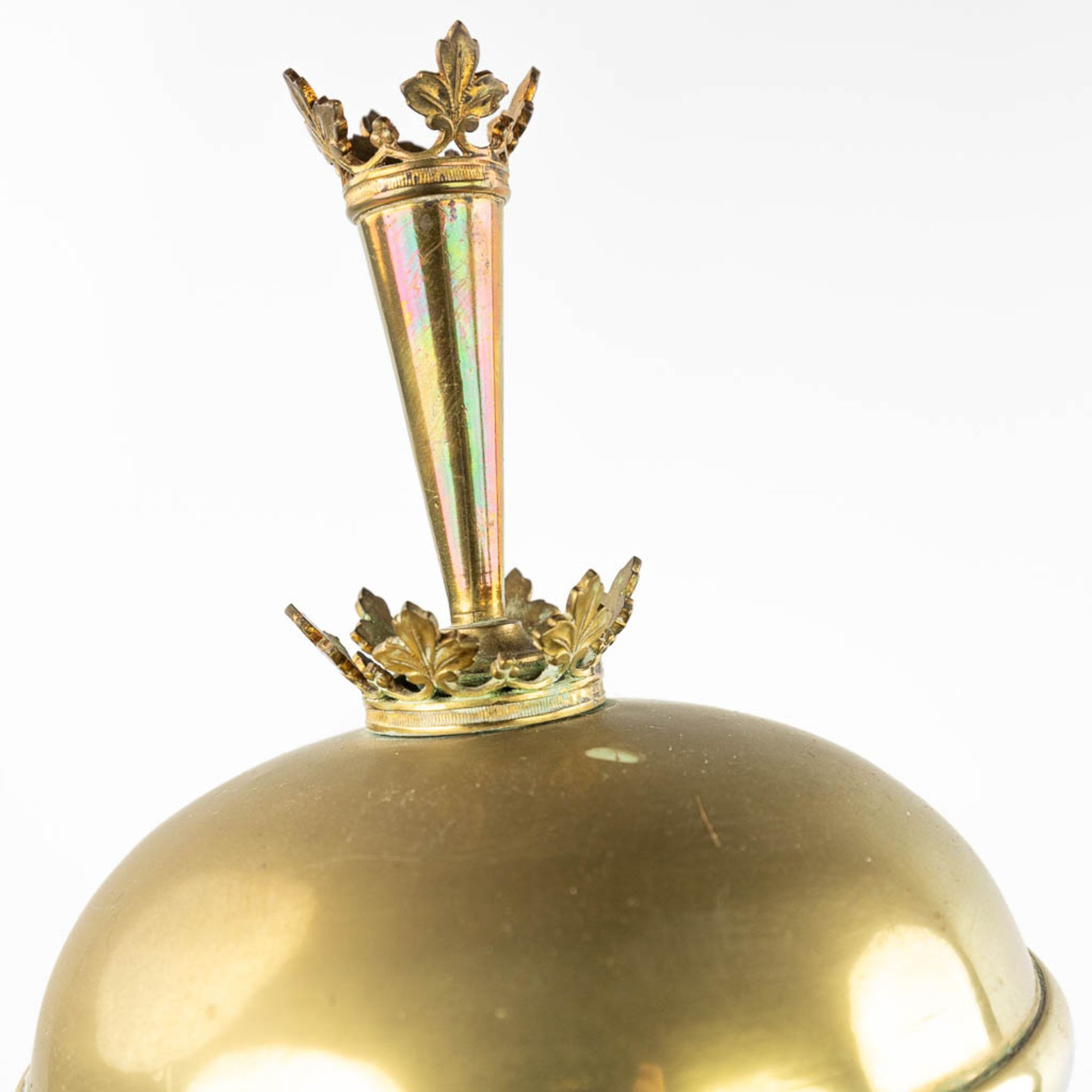 An antique Cornucopia 'The Horn of Plenty' finished with brass. The first half of the 20th century.  - Bild 8 aus 18