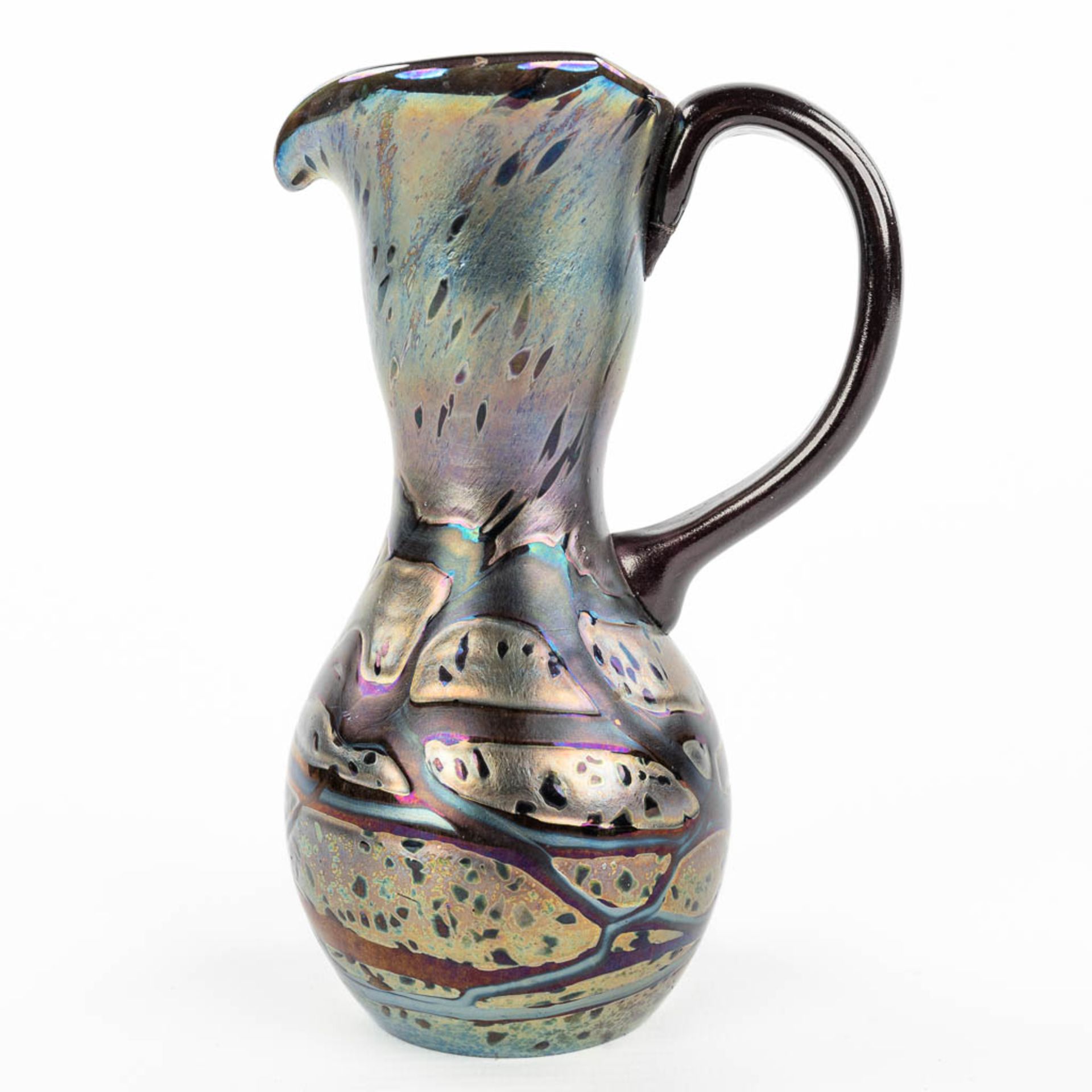 Johann LOETZ (1880-1940) Pitcher made of pâte-de-verre. (H:15cm) - Image 5 of 10