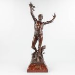 Georges Marie Valentin BAREAU (1866-1931) 'Vox Pacis' a statue made of patinated spelter. (H:75cm)