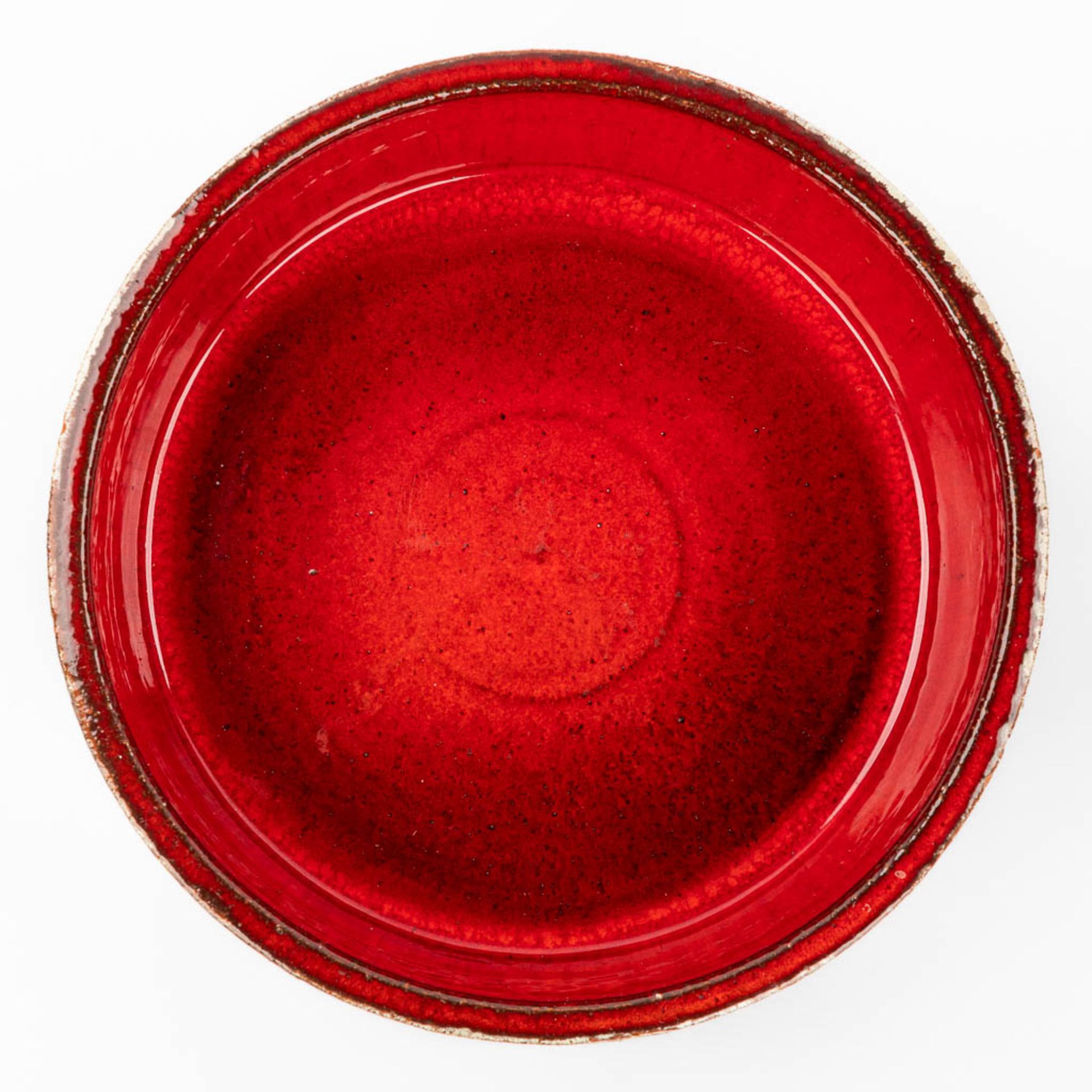Elisabeth VANDEWEGHE (XX-XXI) A bowl made of glazed ceramics and marked Perignem. (H:9cm) - Image 7 of 10