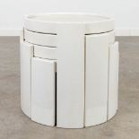 Gianfranco FRATTINI (1926-2004) a set of 4 side tables, made of wood for Cassina. (H:39cm)