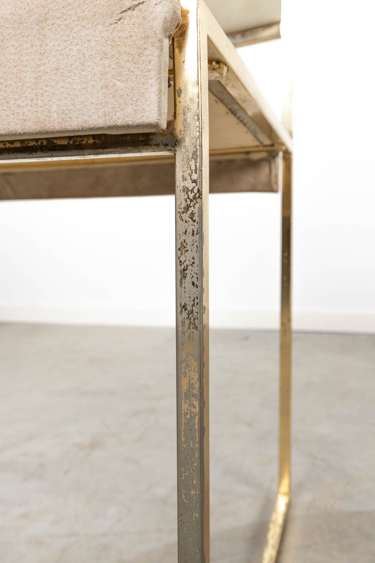 Willy RIZZO (1928-2013)ÊSet of 3 chairs, made of gold plated brass. Circa 1970. (49 x 48 x 78cm) - Image 3 of 14