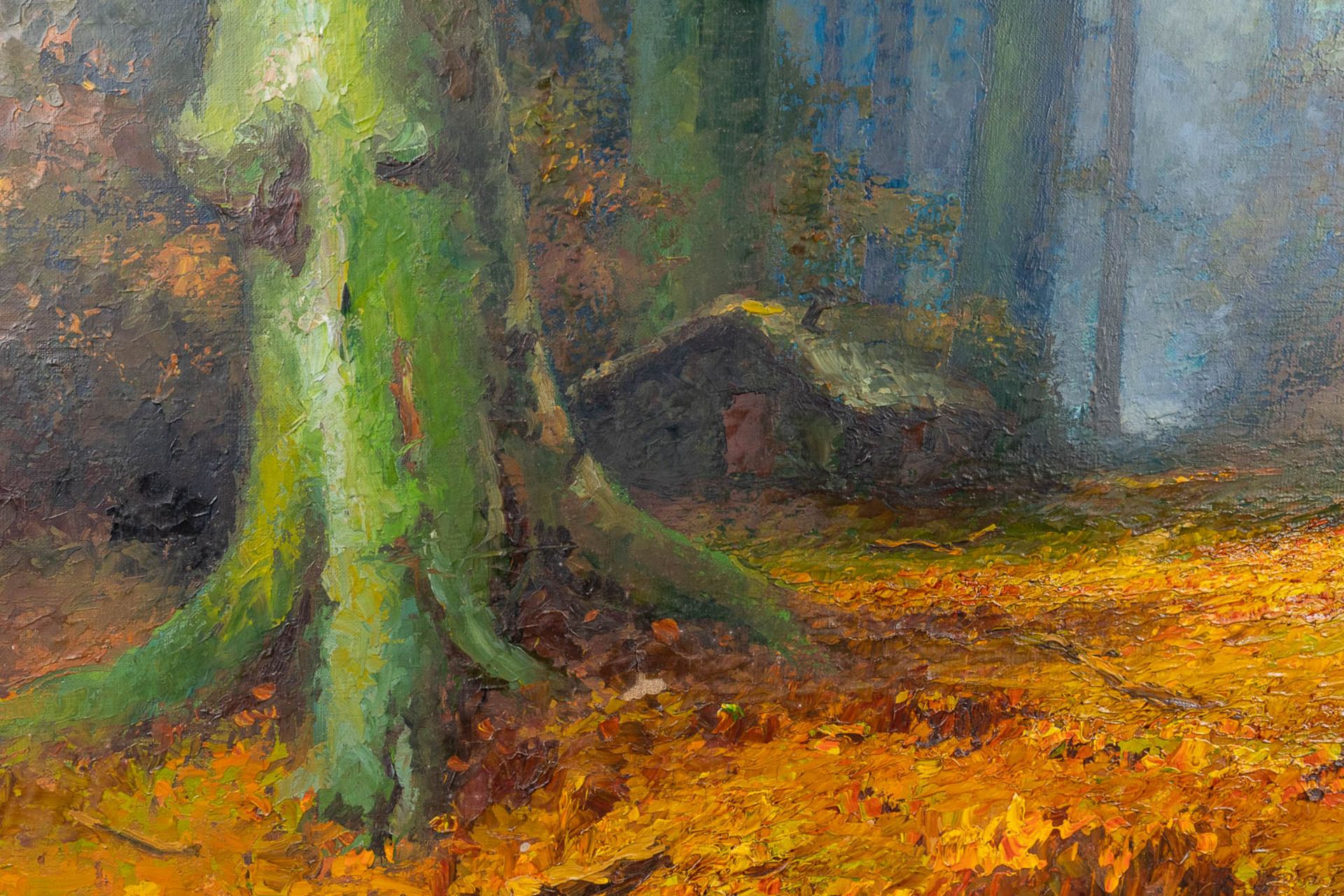 Albert DEMOEN (1916) 'Forest View' oil on canvas (100 x 80cm) - Image 5 of 6