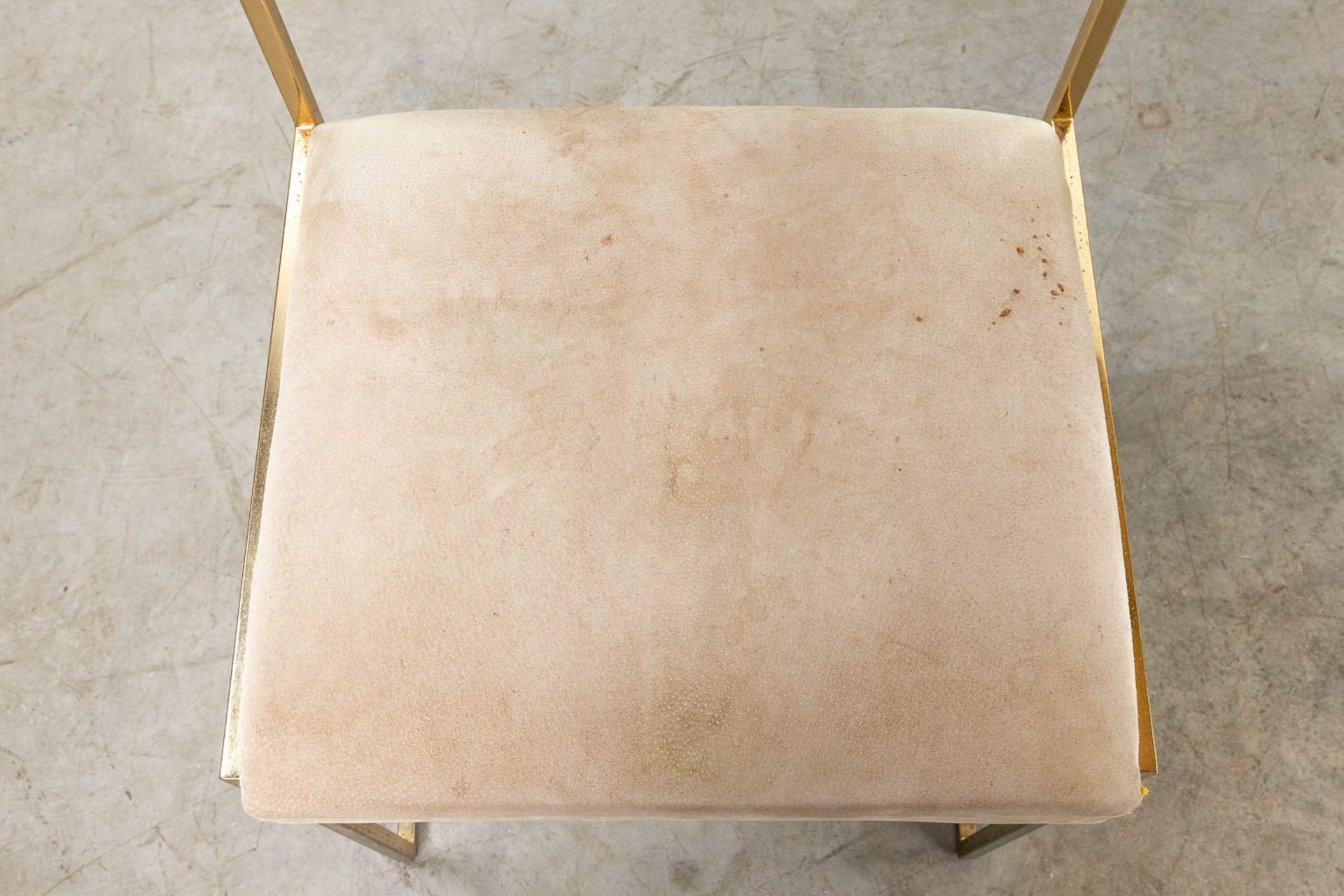 Willy RIZZO (1928-2013)ÊSet of 3 chairs, made of gold plated brass. Circa 1970. (49 x 48 x 78cm) - Image 7 of 14