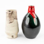 Joost MARECHAL (1911-1971) 'Two vases' made of glazed ceramics (20 x 12cm)