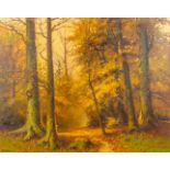 Albert DEMOEN (1916) 'Forest View' oil on canvas. (100 x 80cm)