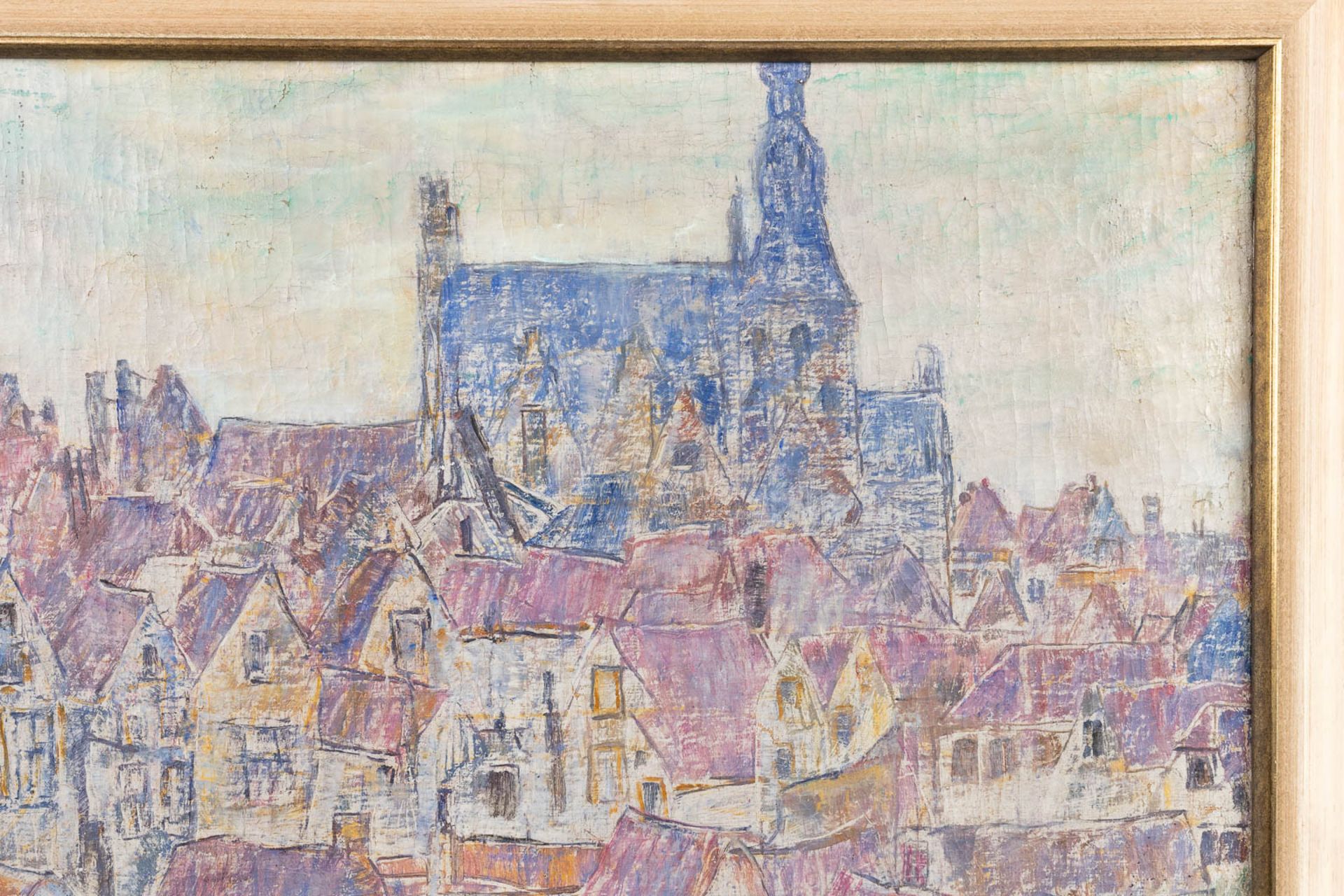 Alfons BLOMME (1889-1979) 'Zierikzee' oil on canvas (70 x 66cm) - Image 7 of 8