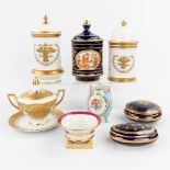 A collection of porcelain items: Herend, Limoges, RZD and Capodimonte (21 x 11cm)