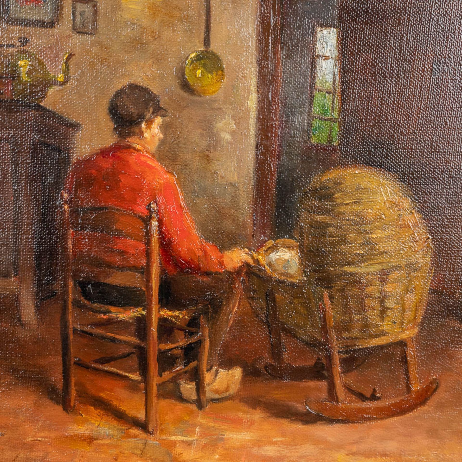 Armand DE BEUL (1874-1953) 'Zolder' an Interior ViewÊpainting, oil on canvas. (56 x 38cm) - Image 3 of 9