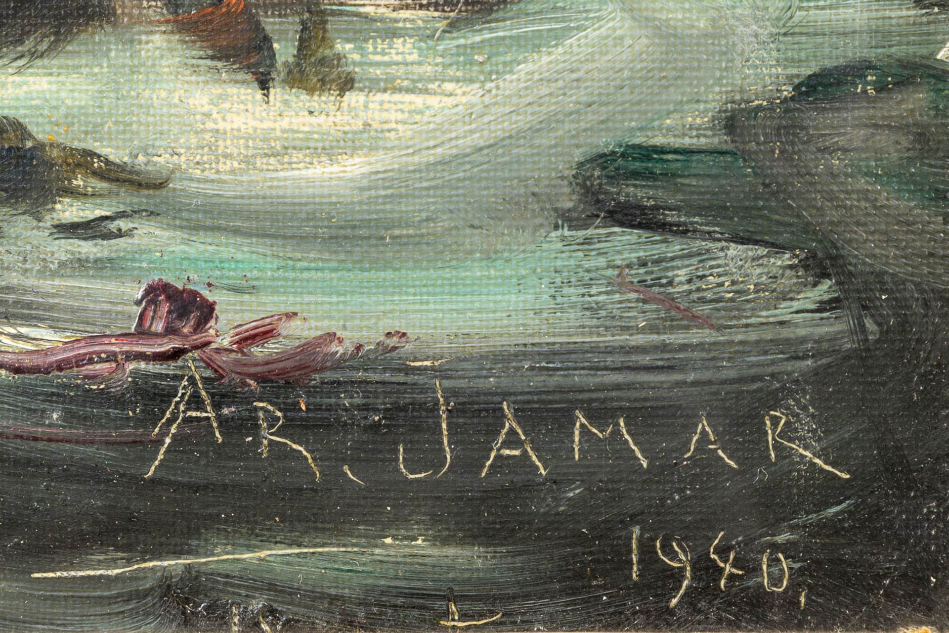 Armand JAMAR (1870-1946) 'La Legende De Tijl Uylenspiegel' oil on canvas. 1940. (45 x 37cm) - Bild 5 aus 7