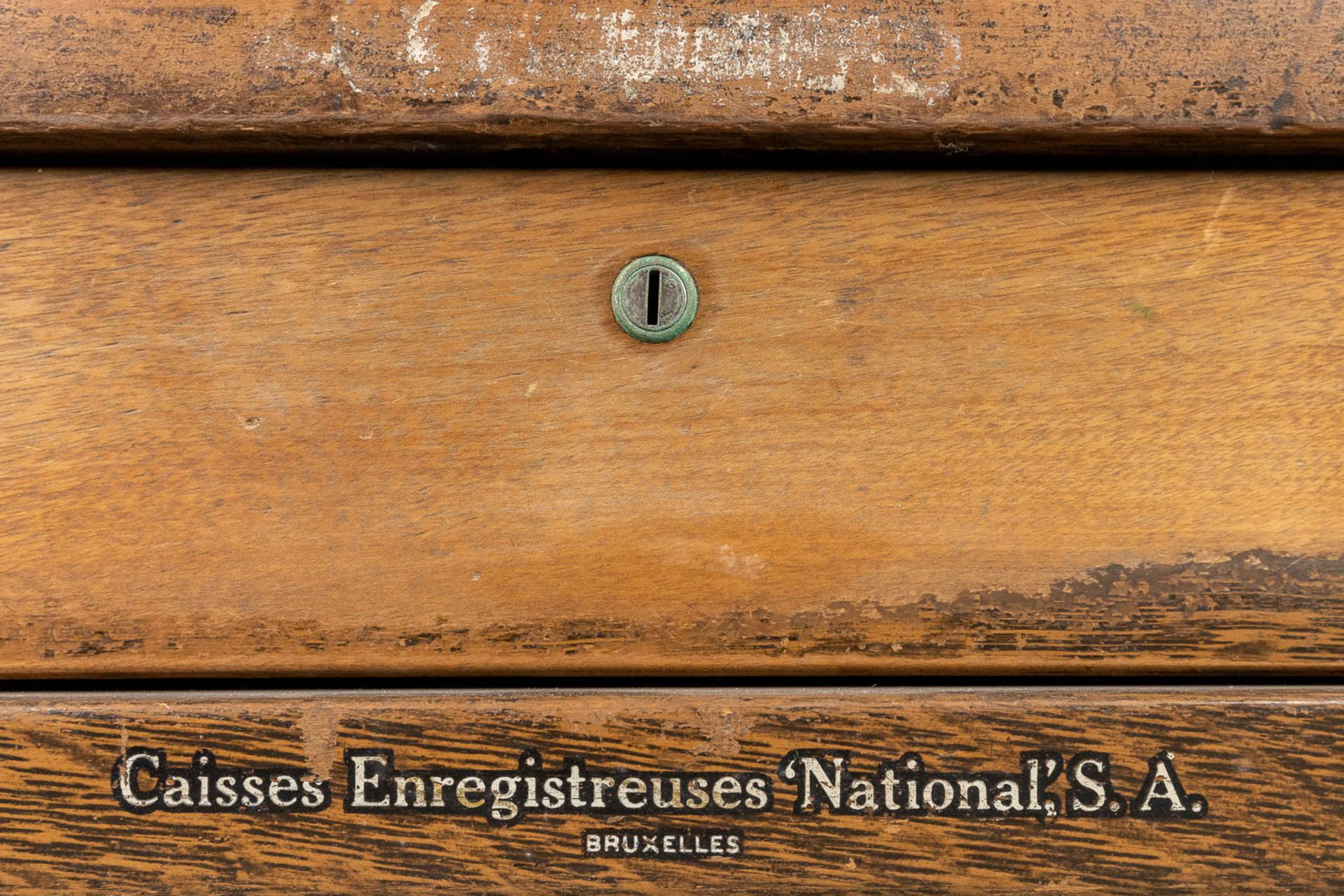 An antique register 'National'. Marked 'Caisses Enregistreuses 'National' S.A. Bruxelles.ÊCirca 1920 - Image 14 of 15