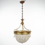A chandelier made of bronze with a Sac-ˆ-Perles.ÊCirca 1900. (70 x 50cm)