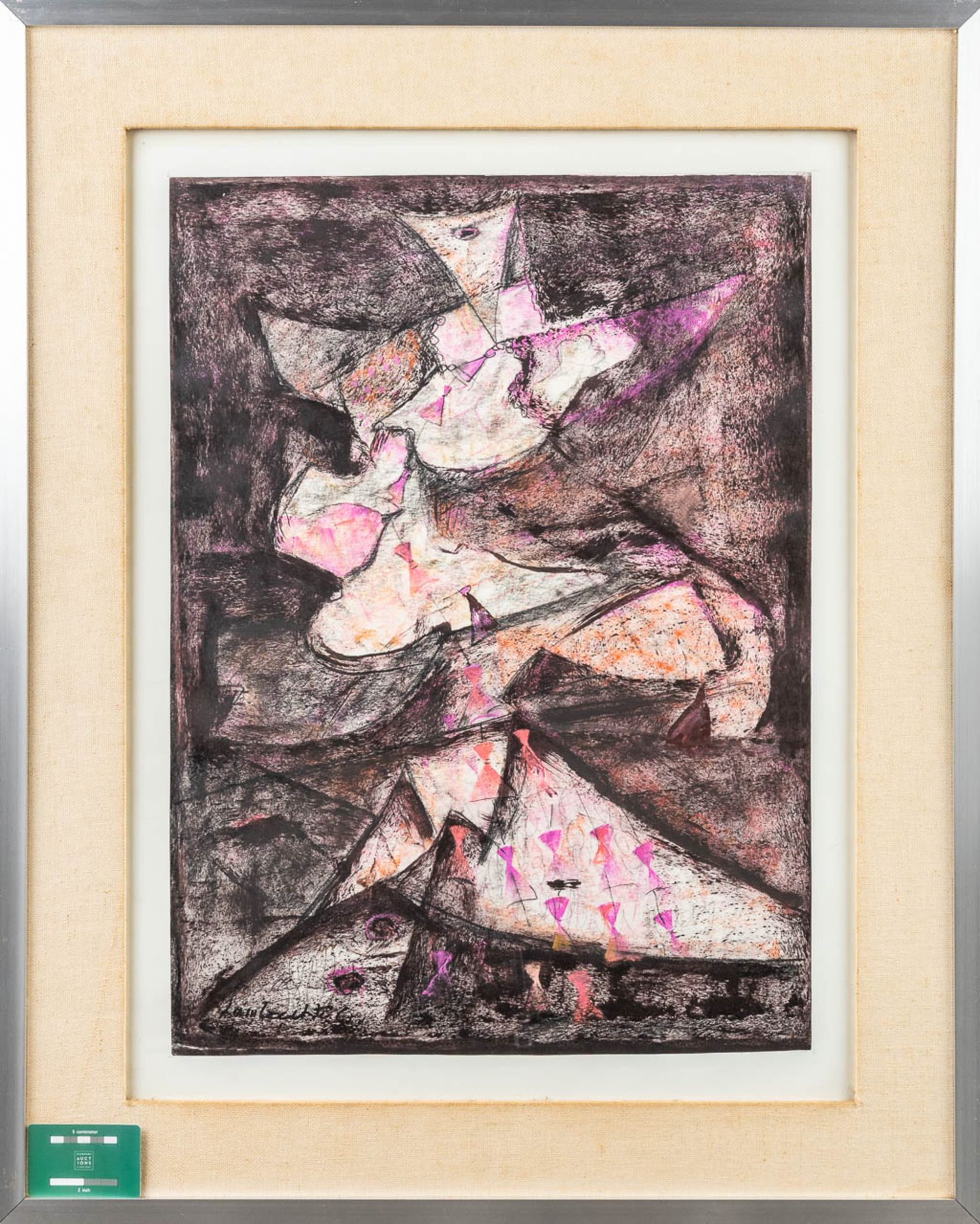 Constant LAMBRECHT (1915-1993) 'No Title' mixed mediaÊon paper. (48 x 66cm) - Image 3 of 6