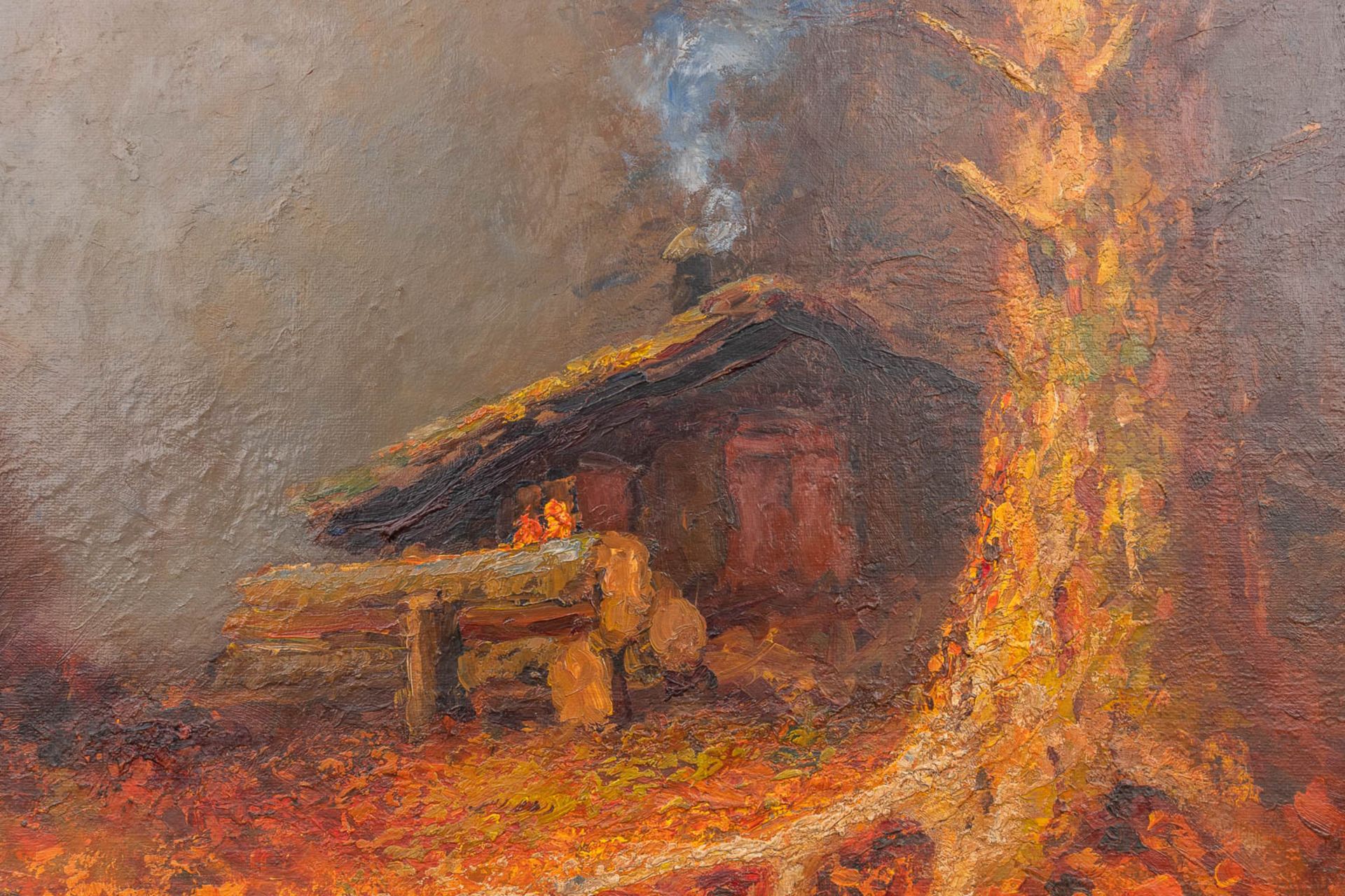 Albert DEMOEN (1916) 'Windmolen' &amp; 'De Blokhut' oil on canvas. (40 x 50cm) - Image 6 of 9