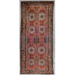 An Oriental hand-made carpet. Bokhara (400 x 185 cm)