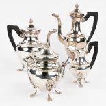 Mills Van Den Torren, a coffee and tea service made of silver-plated metal. (14,5 x 24 x 31cm)