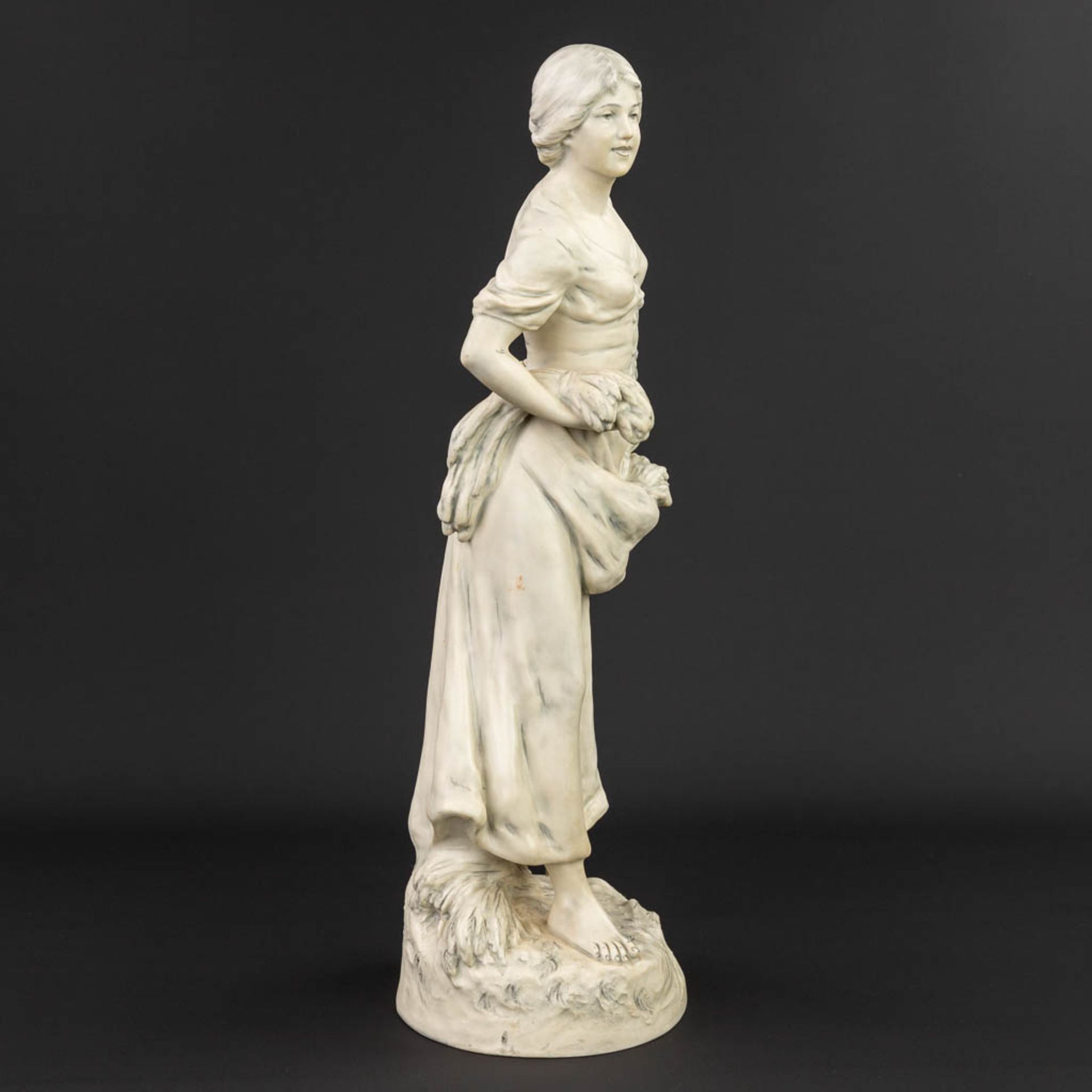 Royal Dux, a figurine made of glazed faience (54cm) - Image 9 of 14