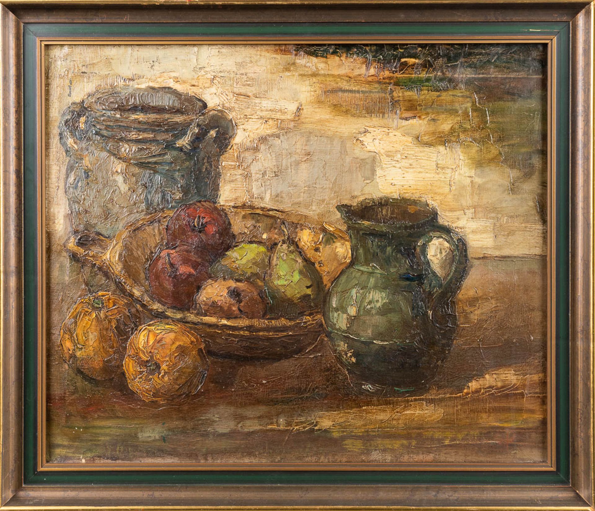 Constant PERMEKE (1886-1952)(attr.) an expressionist stilllife (56,5 x 47,5cm) - Image 4 of 10