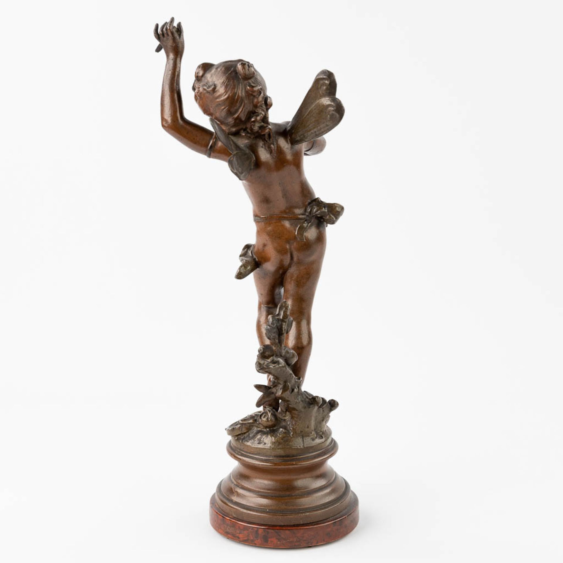 Auguste MOREAU (1834-1917) 'Chante D'ŽtŽ', a figurine made of spelter. (39 x 12,5cm) - Image 5 of 13