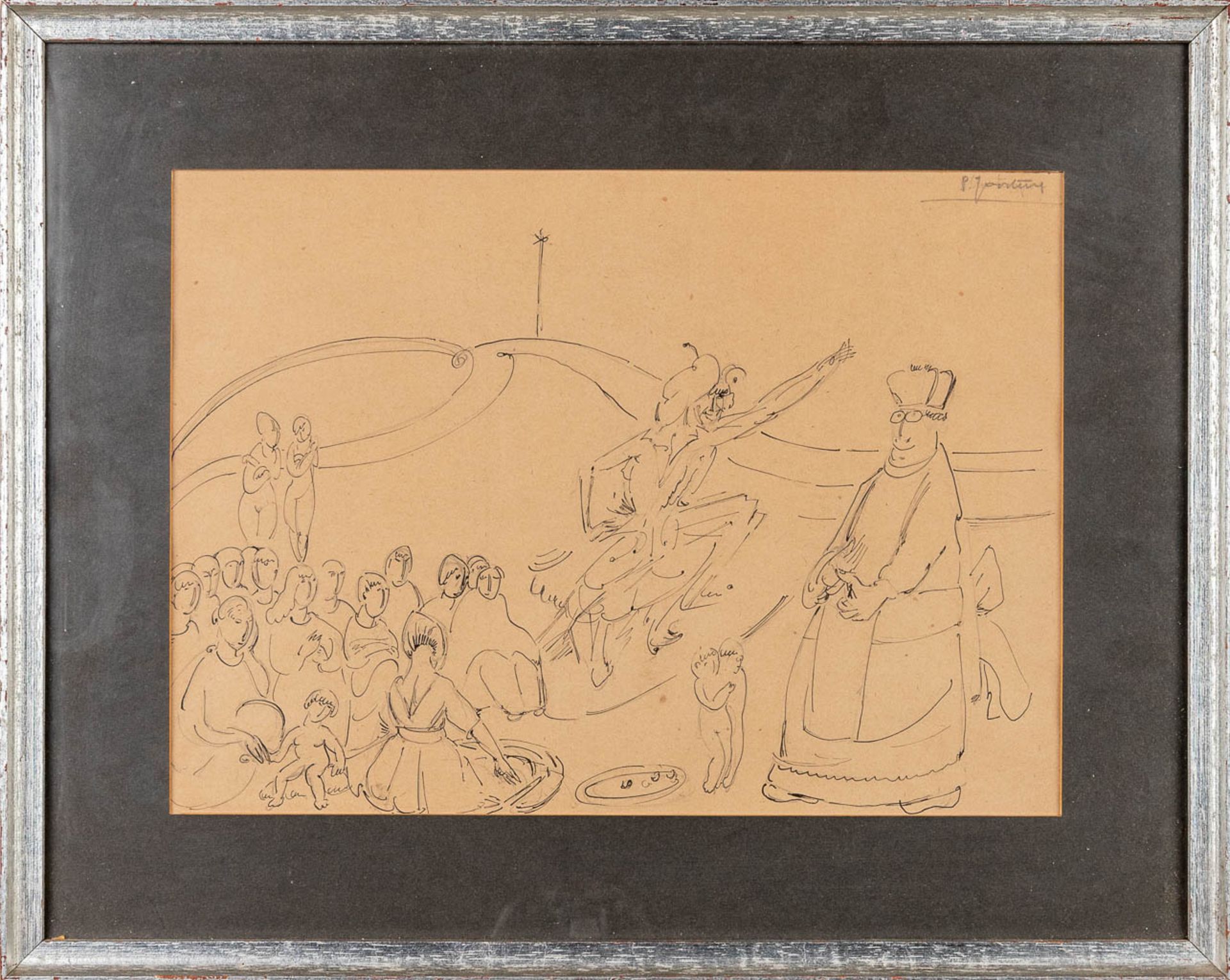 Paul JOOSTENS (1889-1960) 'No Title', a drawing, pencil on paper. (23,5 x 32,5cm) - Image 9 of 9