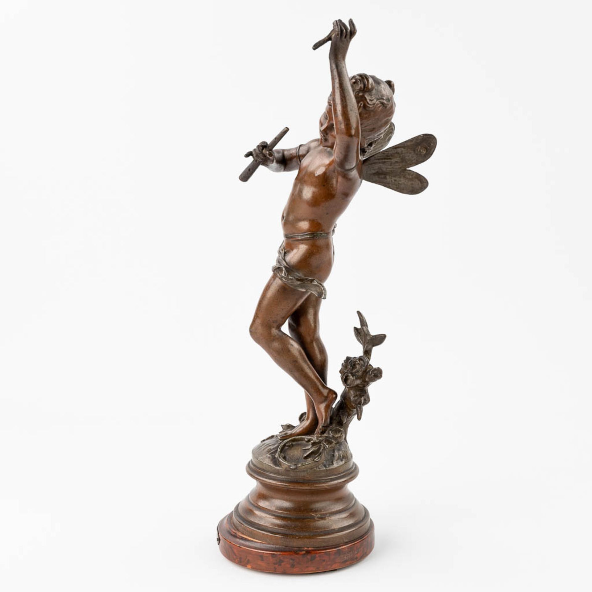 Auguste MOREAU (1834-1917) 'Chante D'ŽtŽ', a figurine made of spelter. (39 x 12,5cm) - Image 3 of 13