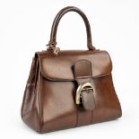 Delvaux, Model Brilliant, a handbag made of brown leather. (14 x 28 x 30cm)
