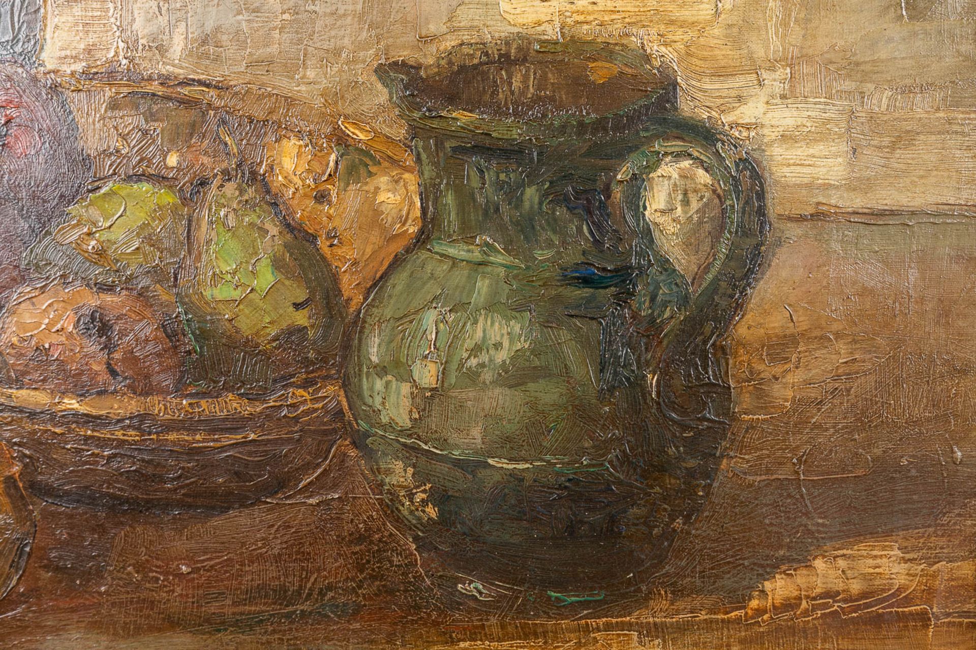 Constant PERMEKE (1886-1952)(attr.) an expressionist stilllife (56,5 x 47,5cm) - Image 10 of 10