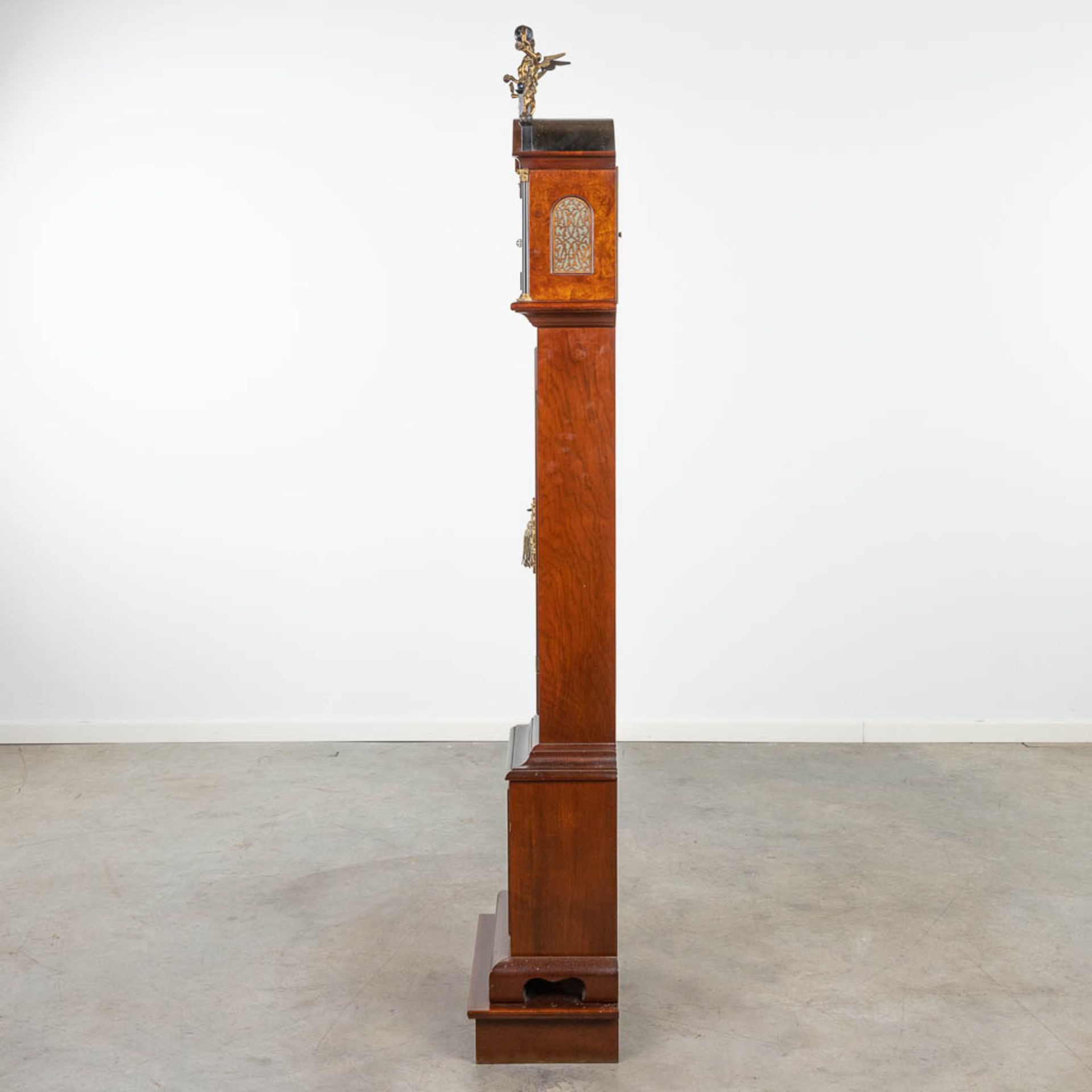 A standing clock, marked J.M. Verbrugge, Amsterdam. (28 x 47 x 192cm) - Image 3 of 12