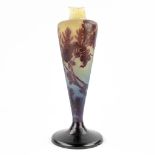 ƒmile GALLƒ (1846-1904) 'Lamp base' made of pate de verre glass. (37cm)