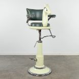 A mid-C. hairdresser's chair with a horse head, marked Takara Company Belmont (85 x 56 x 108cm)