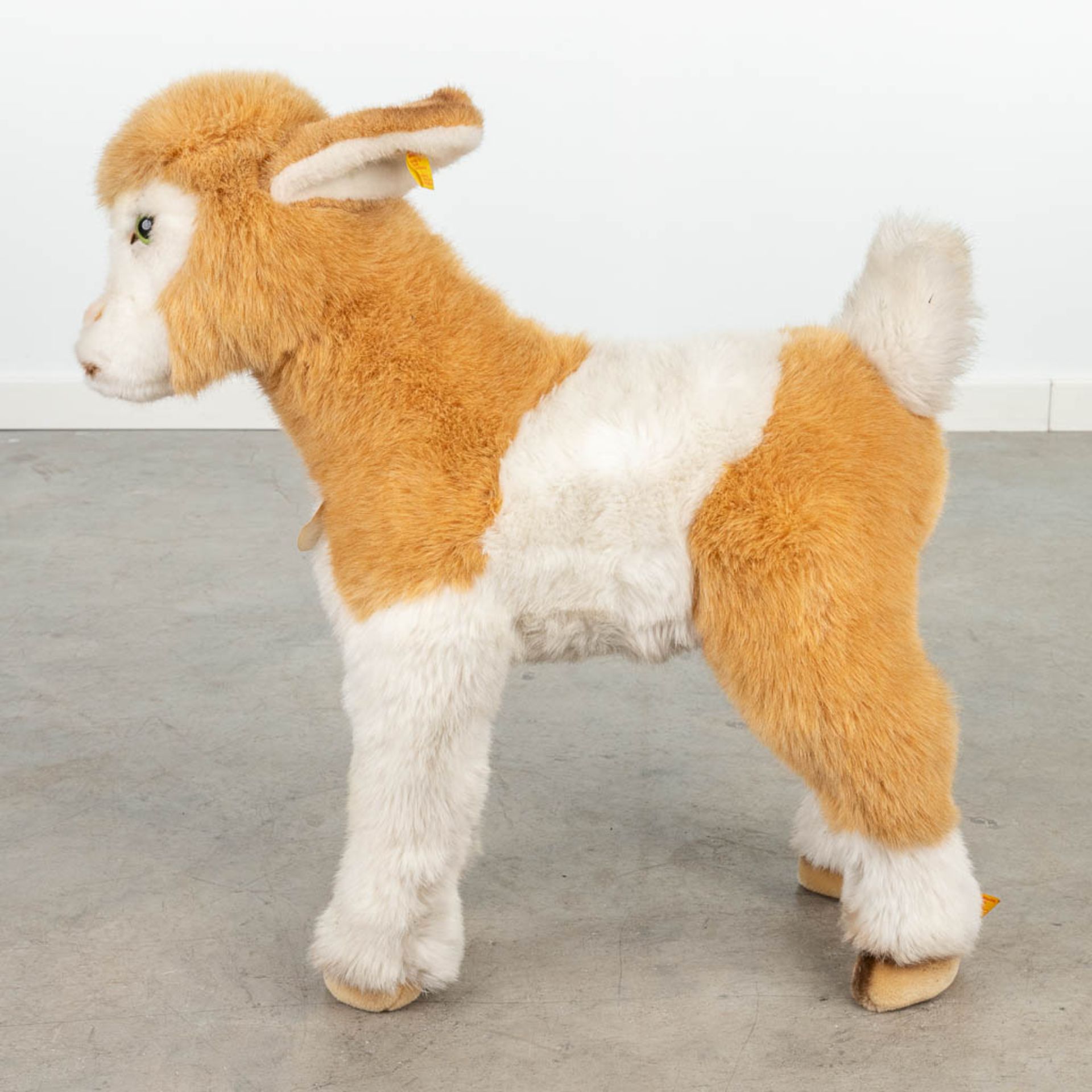 Steiff Goat kid brown/white, EAN 0445/60, around 1991-1993 (53 x 55cm) - Image 6 of 15