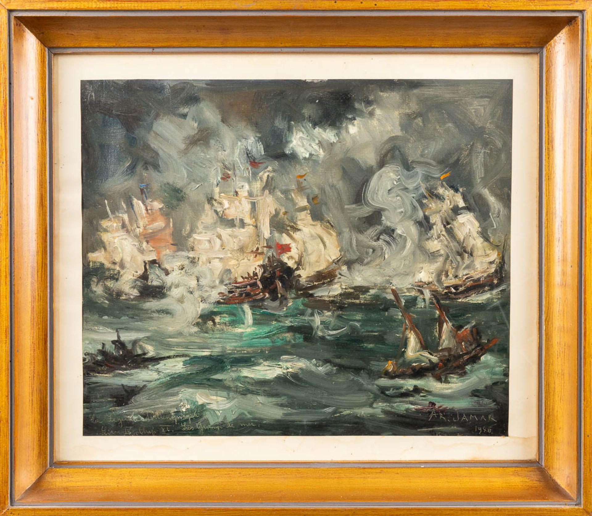 Armand JAMAR (1870-1946) 'La Legende De Tijl Uylenspiegel' oil on canvas. 1940. (45 x 37cm) - Bild 4 aus 7
