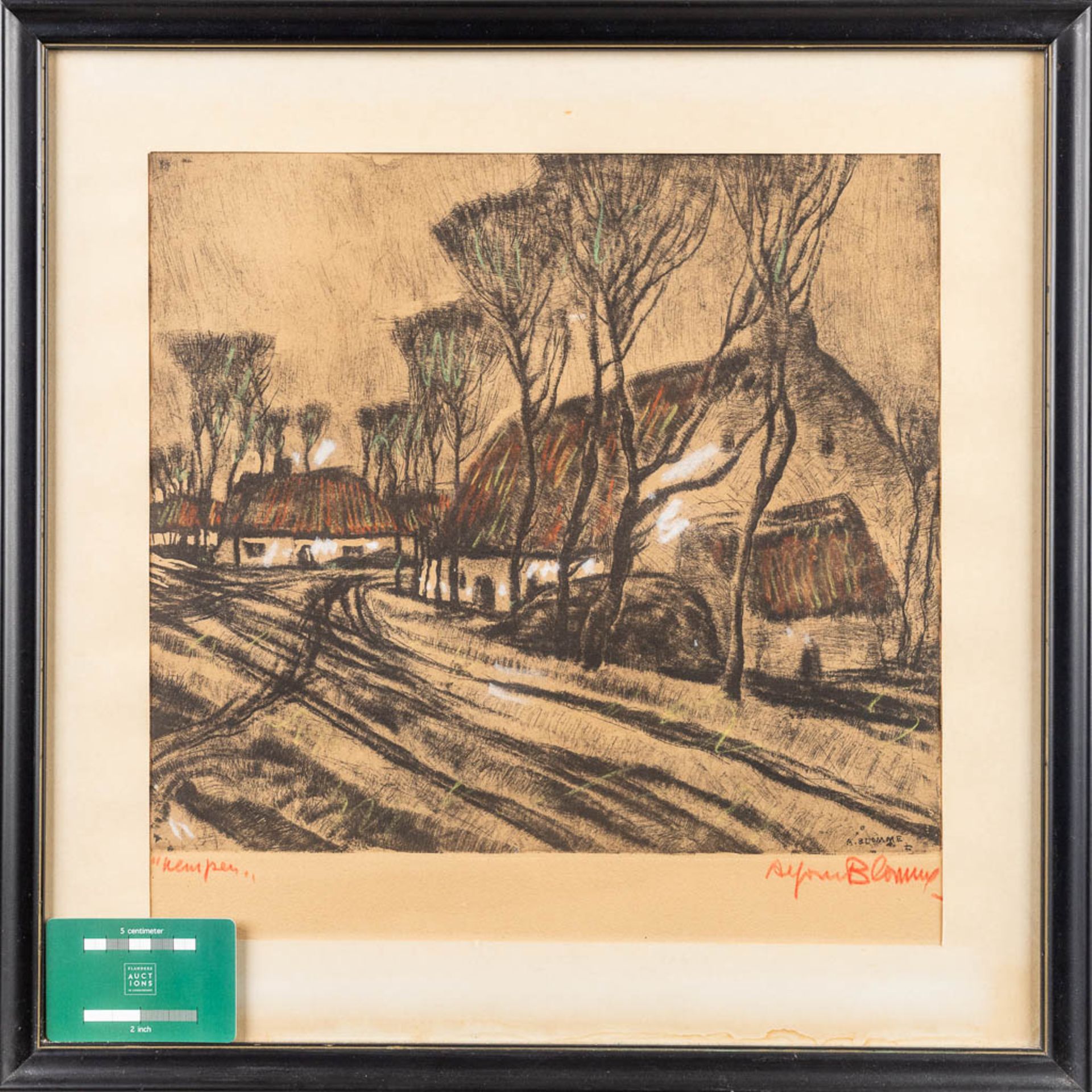 Alfons BLOMME (1889-1979) 'The Bruges Belfry & Kempen (35 x 35cm) - Bild 3 aus 12