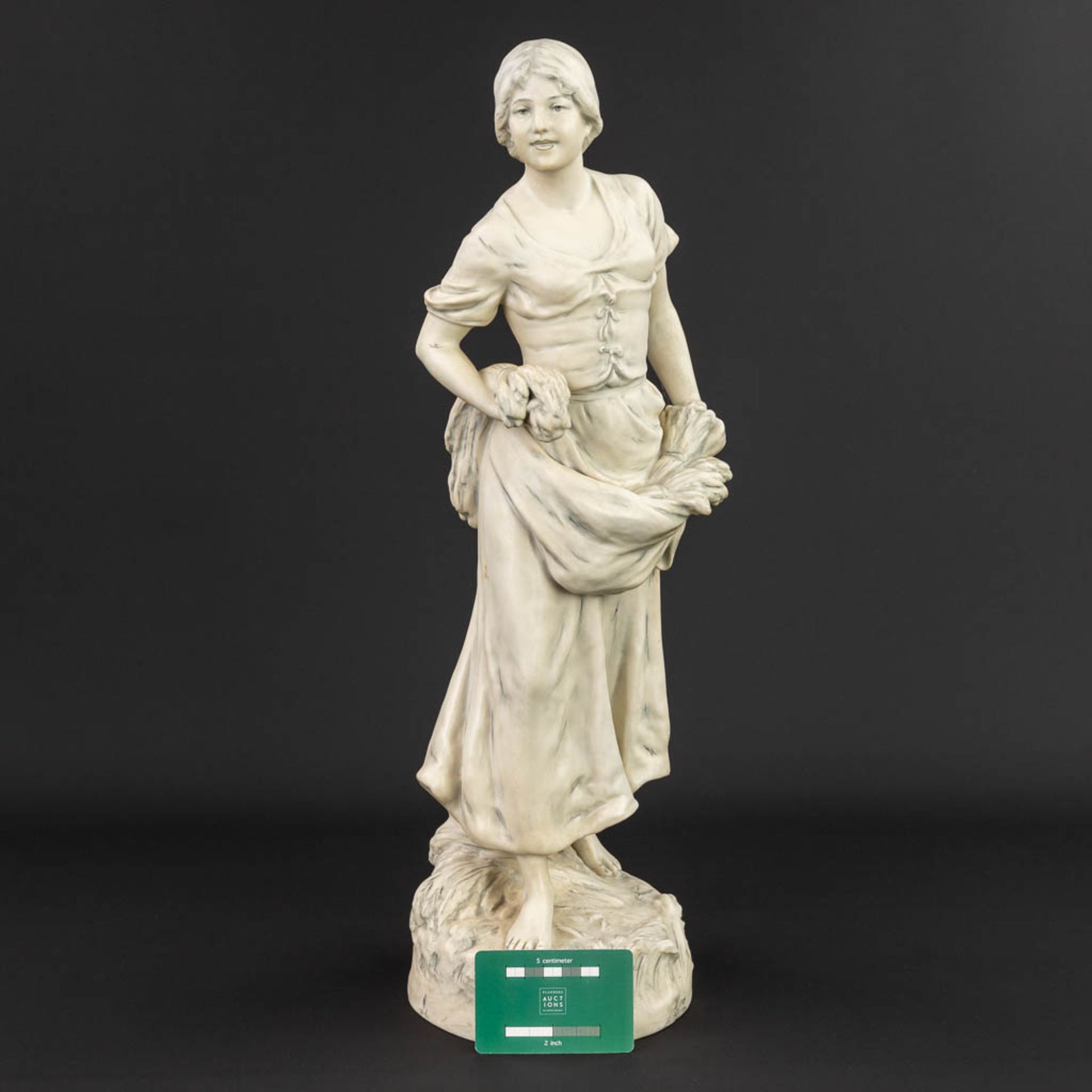 Royal Dux, a figurine made of glazed faience (54cm) - Image 6 of 14