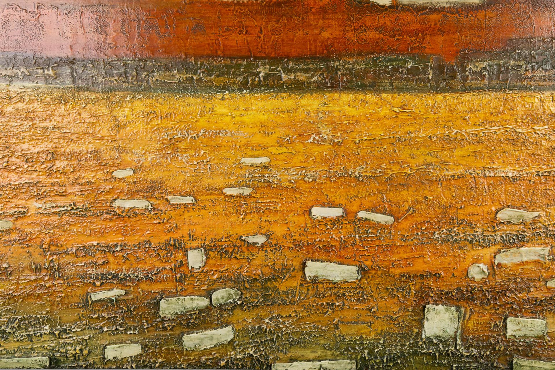 Joz DE LOOSE (1925-2011) 'Expressionist landscape' (130 x 52cm) - Image 7 of 7