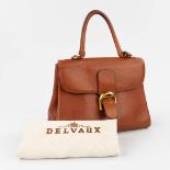 Delvaux, model Brilliant, a vintage handbag made of brown leather (14 x 29 x 37cm)