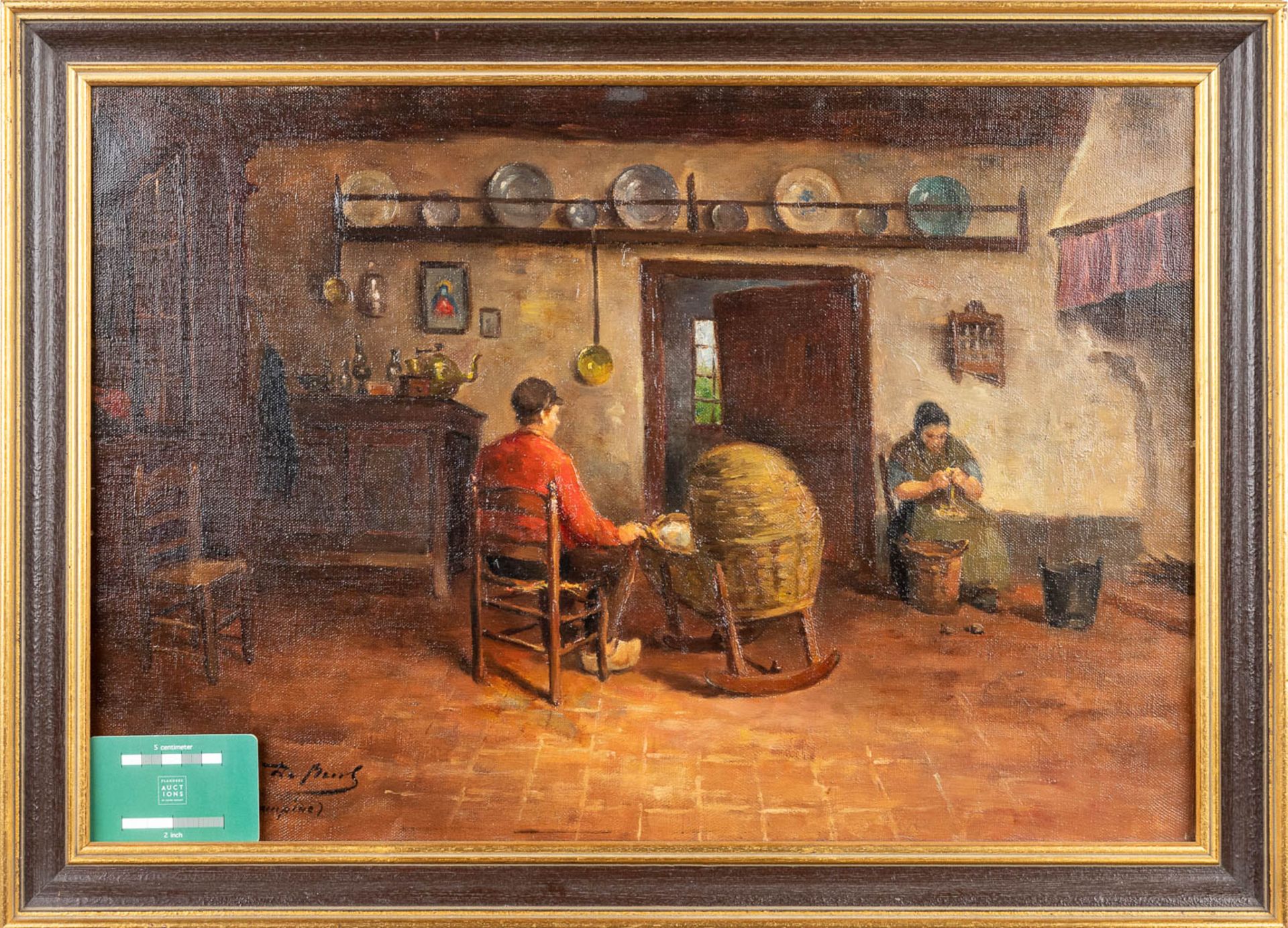 Armand DE BEUL (1874-1953) 'Zolder' an Interior ViewÊpainting, oil on canvas. (56 x 38cm) - Bild 8 aus 9