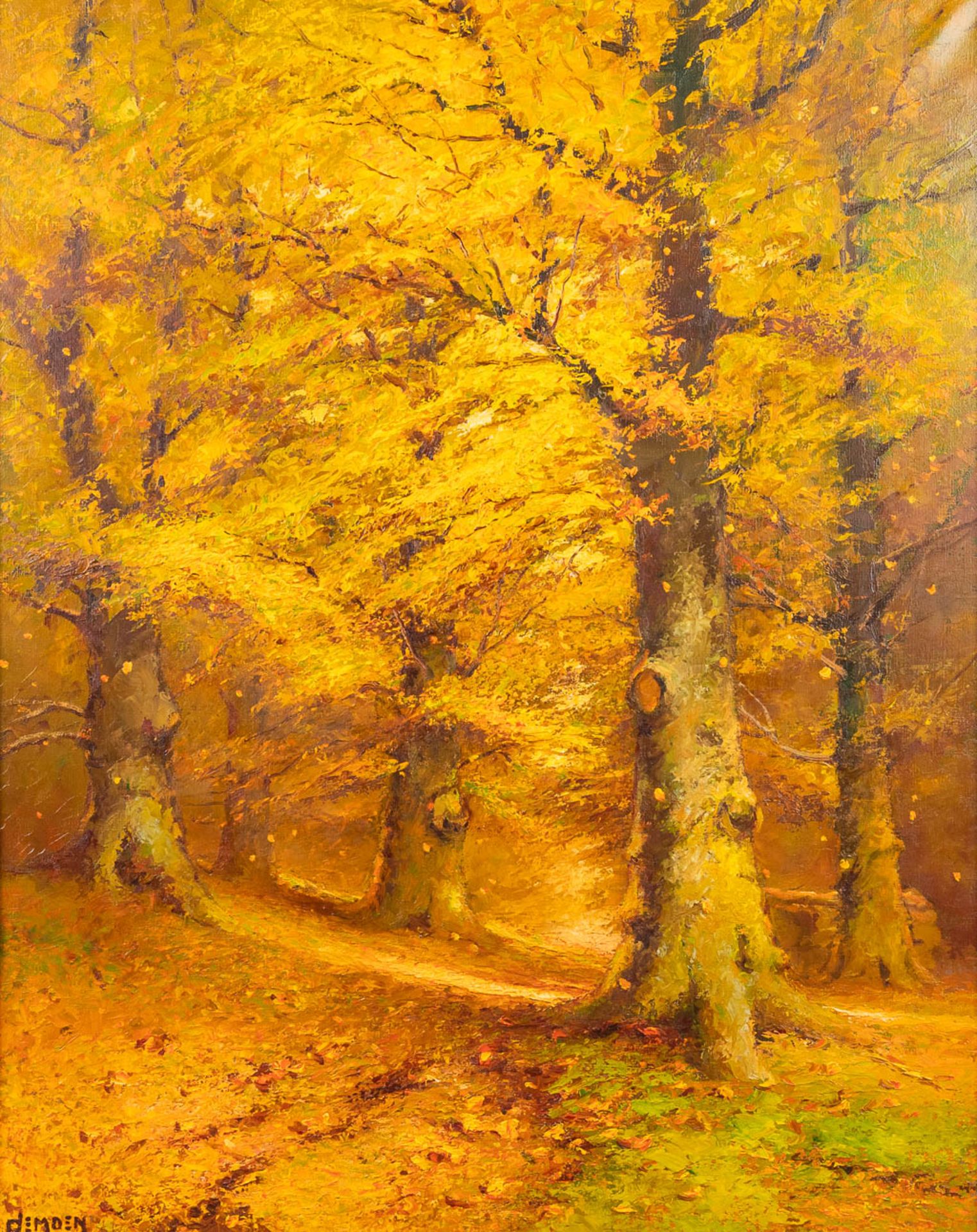 Albert DEMOEN (1916) 'Forest View' oil on canvas. (80 x 105cm)