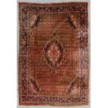 An Oriental hand-made carpet, Kashan. (340 x 230Êcm)
