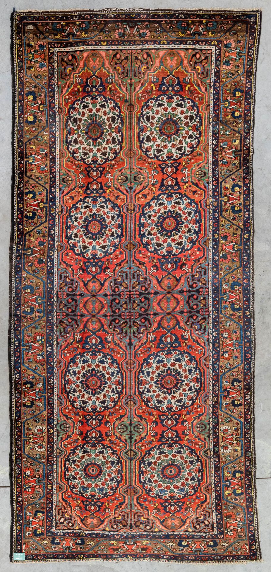 An Oriental hand-made carpet. Bokhara (400 x 185 cm) - Image 6 of 6