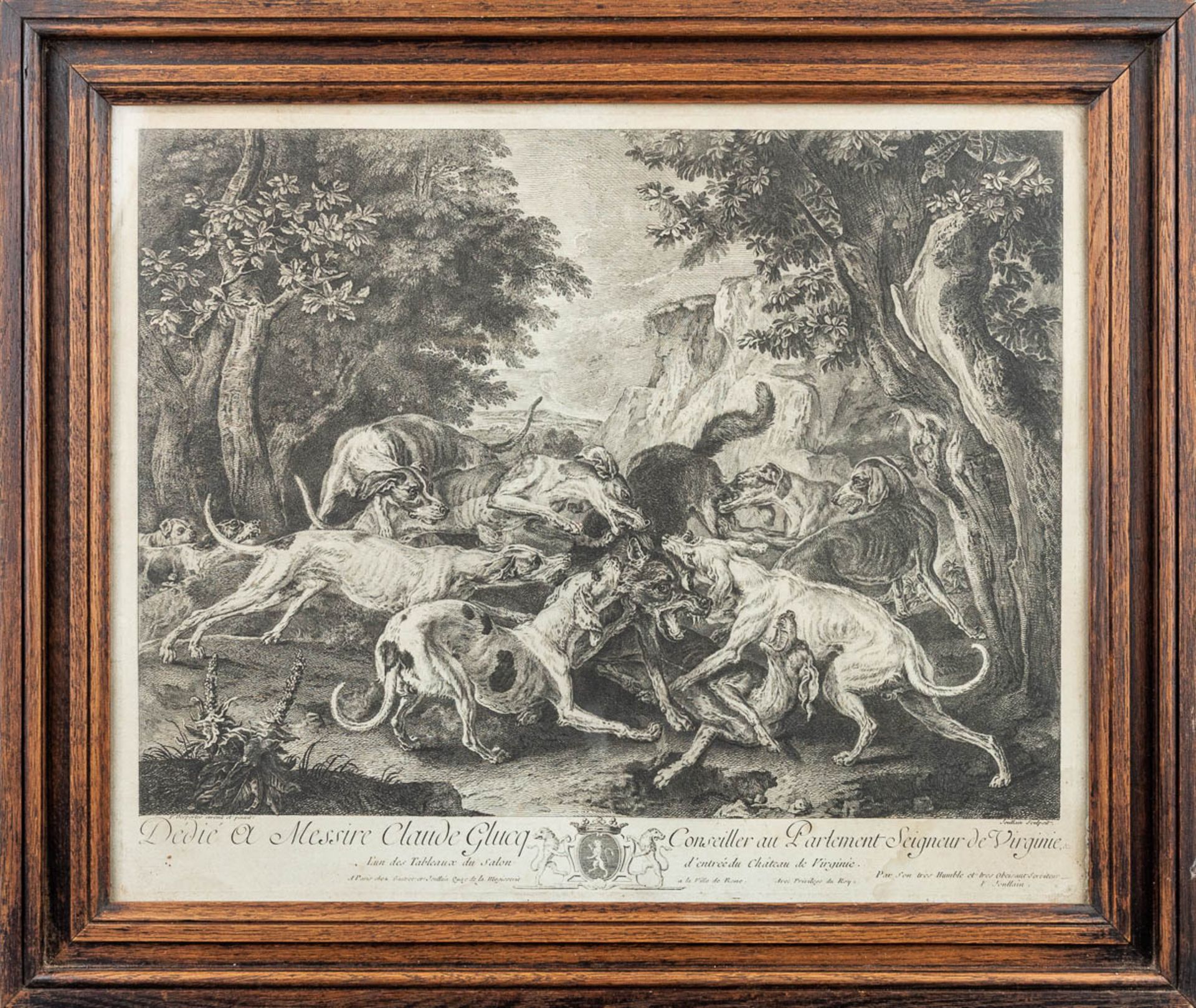 Alexandre-Franois DESPORTES (1661-1743)(after) a set of 2 engravings, byÊFrancois Joullain. (46,5 x - Bild 9 aus 23