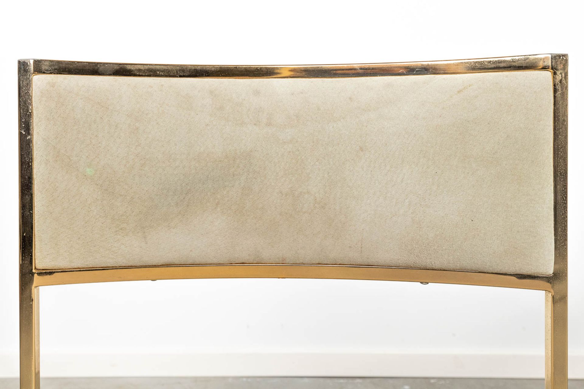 Willy RIZZO (1928-2013)ÊSet of 3 chairs, made of gold plated brass. Circa 1970. (49 x 48 x 78cm) - Image 13 of 14